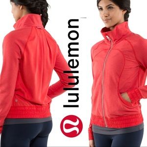 Lululemon Blissed Out Jacket Love Red size 8